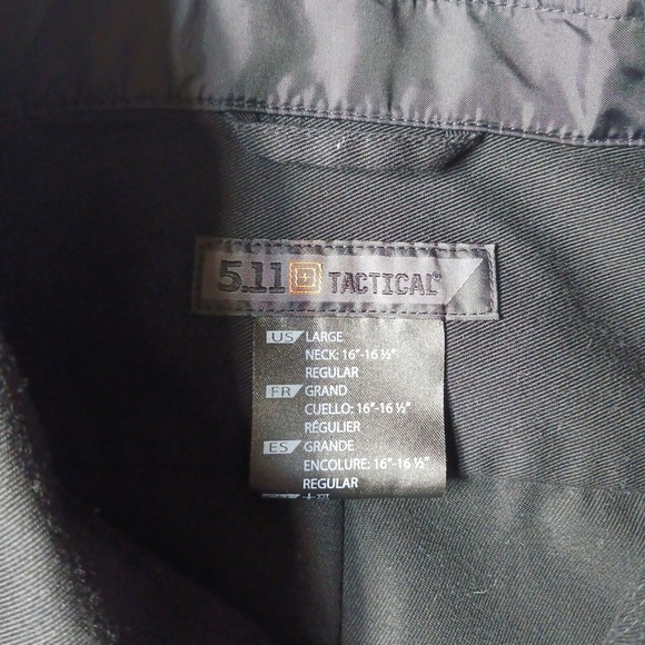 5.11 Tactical L Short Sleeve Shirt Military Utility Button Up Conceal Pockets - Picture 8 of 14